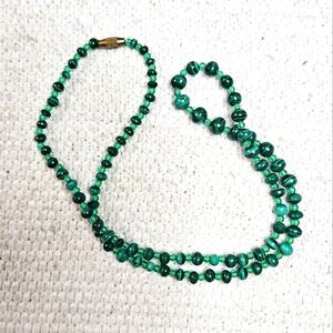 Vintage glass and stone necklace